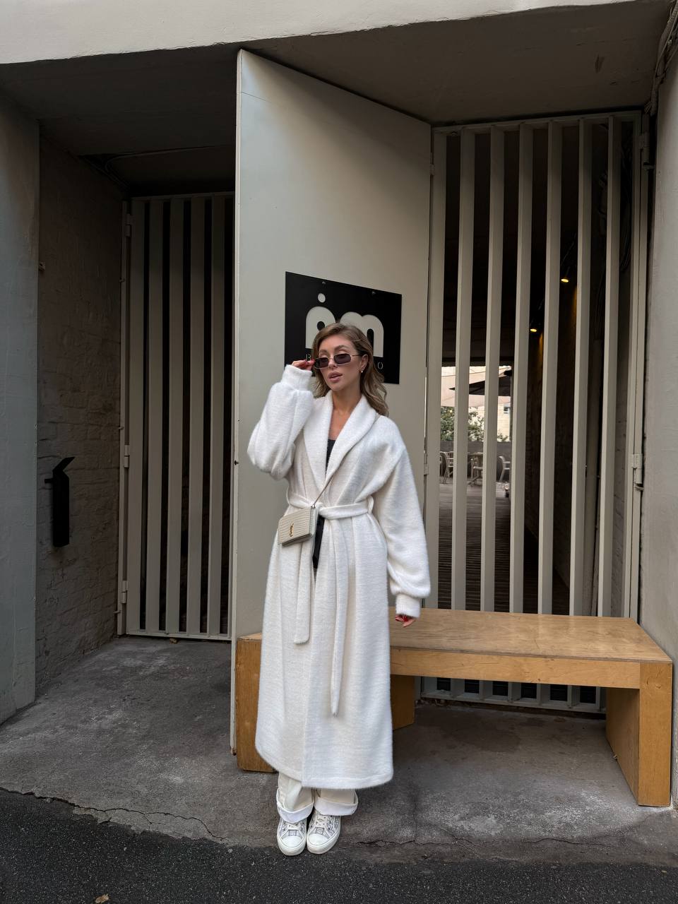 Chanel Knit Wrap Coat