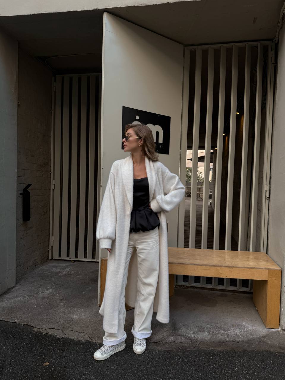 Chanel Knit Wrap Coat