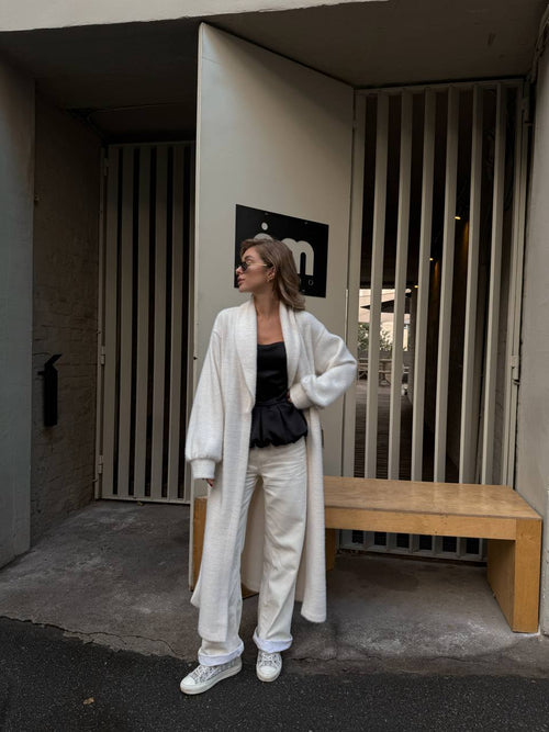 Chanel Knit Wrap Coat