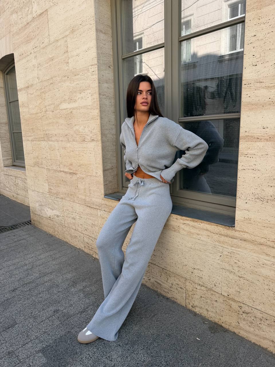 Cotton knit tracksuit