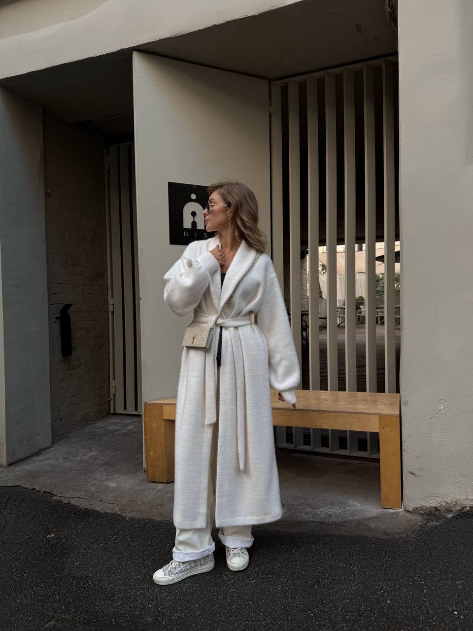 Chanel Knit Wrap Coat