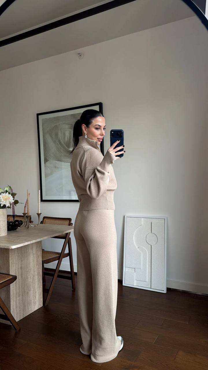 Cotton knit tracksuit
