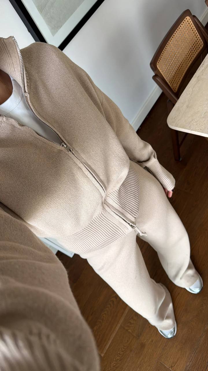 Cotton knit tracksuit